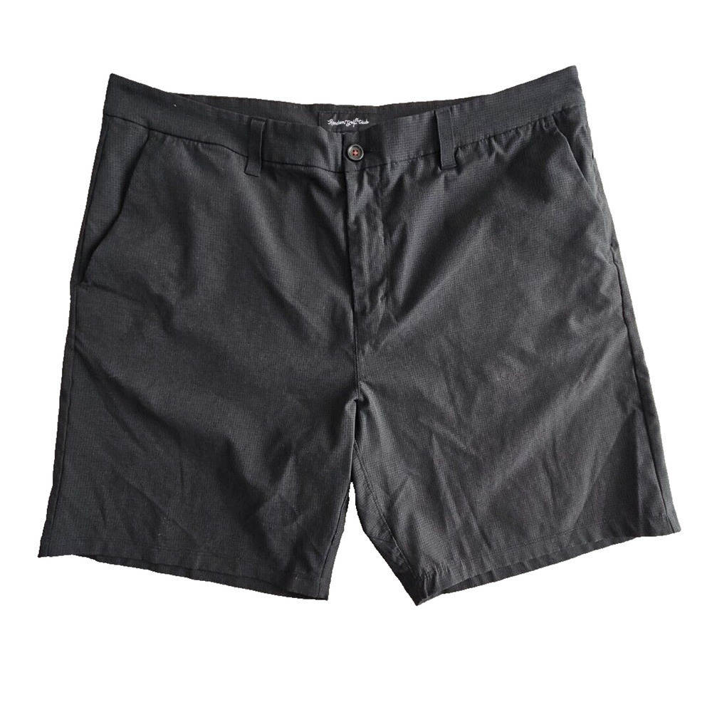 Random Golf Club Men's Performance Chino Short Size 39 Black‎ 8" Inseam Golfcore